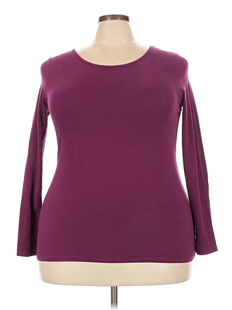Pre-owned Duluth Trading Co. 3/4 Sleeve T-shirt In Burgundy
