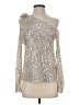 CeCe Silver Long Sleeve Blouse Size XS - photo 1