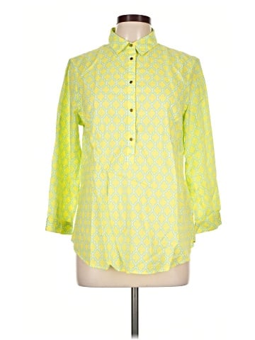 Lands' End 3/4 Sleeve Button-Down Shirt (view 1)