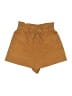 Zara Solid Brown Shorts Size S - photo 1