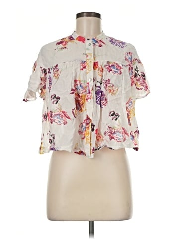 Free People Short Sleeve Blouse (view 1)