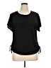 Ninety Black Short Sleeve Top Size XL - photo 1