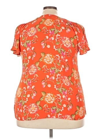 Rose + Olive Short Sleeve Blouse (view 2)