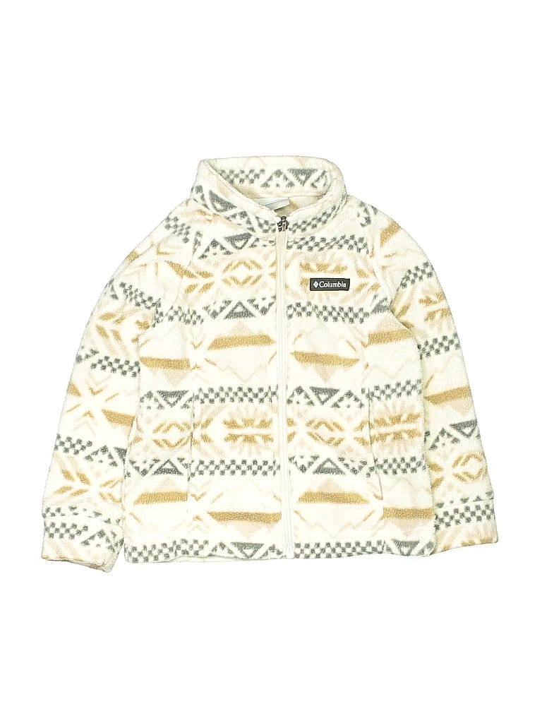 Pre-owned Columbia Kids' Fleece Jacket In Ivory