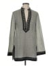 Tory Burch Gray Long Sleeve Blouse Size 8 - photo 1
