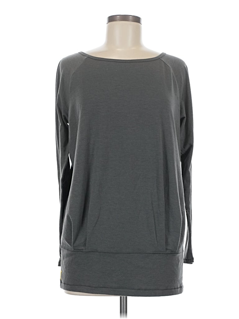 Pre-owned Lole 3/4 Sleeve T-shirt In Gray