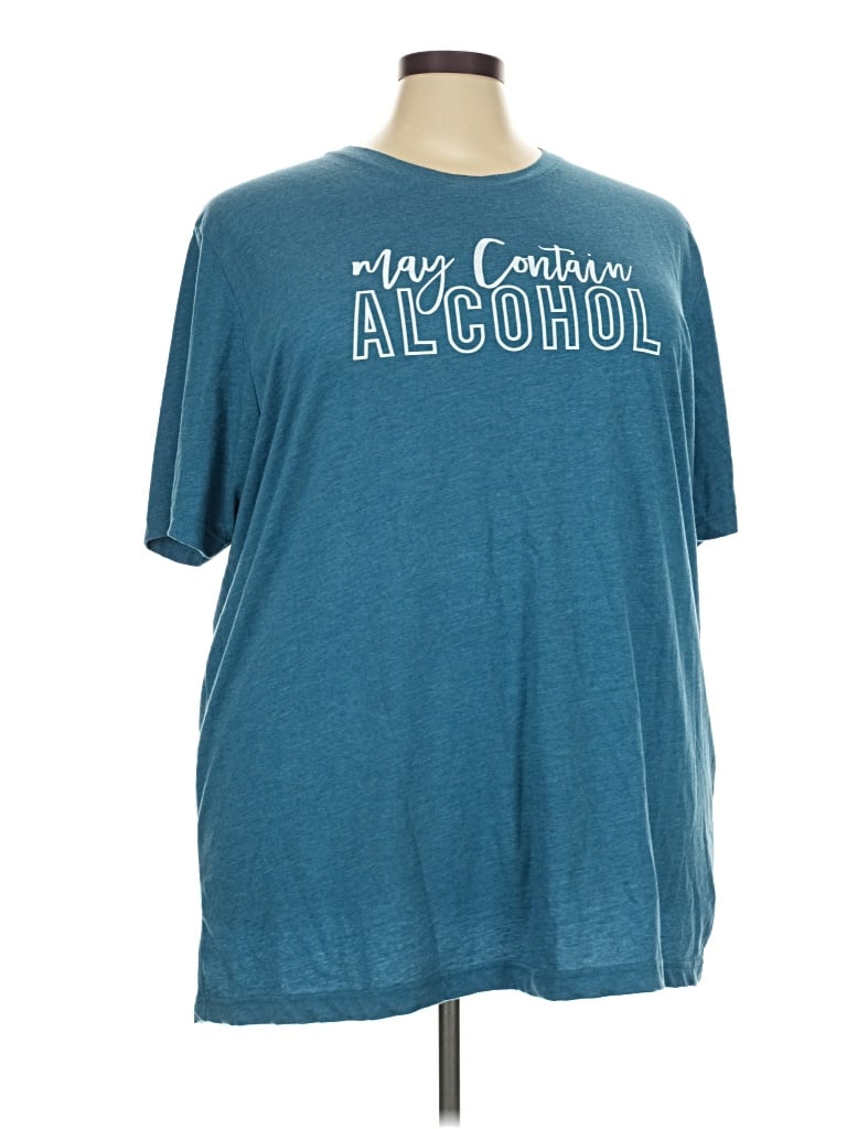Pre-owned Canvas Short Sleeve T-shirt In Teal