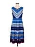 Talbots Stripes Blue Casual Dress Size M - photo 1