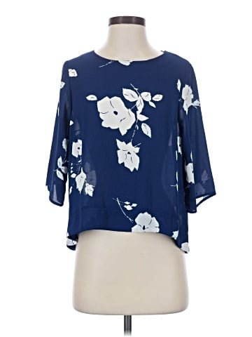 Bobeau 3/4 Sleeve Blouse (view 1)