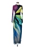AFRM Graphic Blue Cocktail Dress Size XS - photo 1