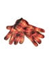 Unbranded 100% Polyester Plaid Orange Gloves One size - photo 1