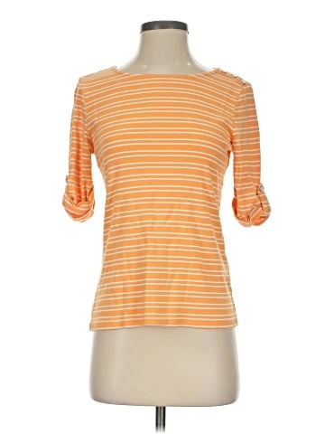 Christopher & Banks 3/4 Sleeve T-Shirt (view 1)