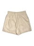 MNG 100% Polyester Solid Tan Khaki Shorts Size M - photo 2