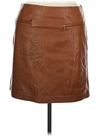 Ann Taylor Faux Leather Skirt (view 1)