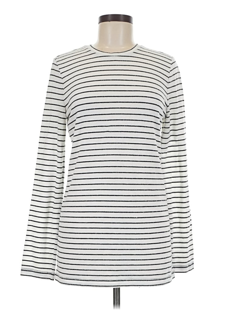 Pre-owned Lou & Grey Pullover Sweater In White