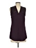 Cache 100% Polyester Burgundy Sleeveless Blouse Size XS - photo 1