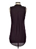Cache 100% Polyester Burgundy Sleeveless Blouse Size XS - photo 2