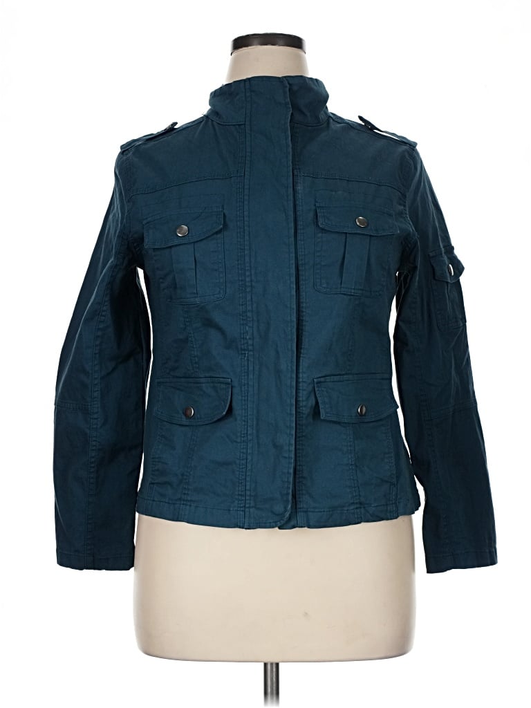 Pre-owned Thread & Supply Jacket In Teal