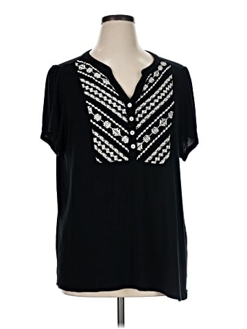 Cj Banks Short Sleeve Blouse (view 1)