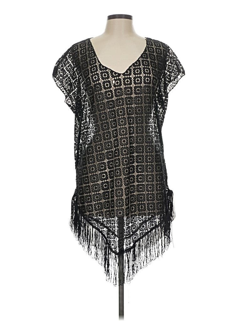 Pre-owned Asher Swimsuit Cover Up In Black