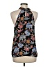 Collective Concepts 100% Polyester Black Sleeveless Blouse Size M - photo 2