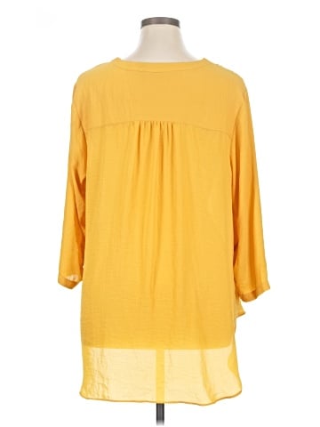 a.n.a. A New Approach 3/4 Sleeve Blouse (view 2)