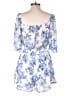 Trixxi 100% Polyester Floral Blue Romper Size L - photo 2