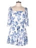 Trixxi 100% Polyester Floral Blue Romper Size L - photo 1