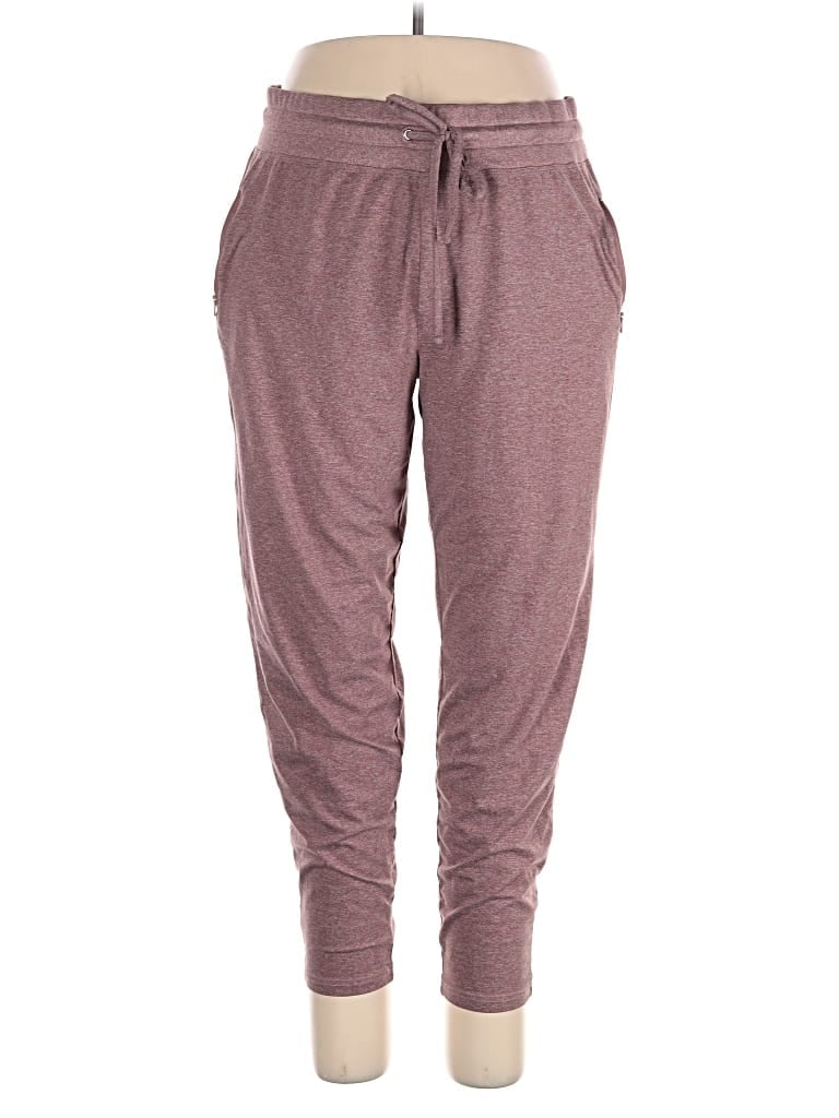 Pre-owned Marika Casual Pants In Burgundy