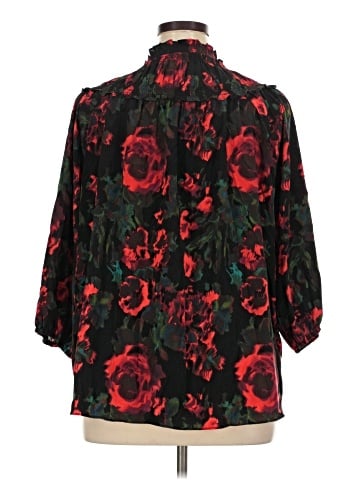Rose + Olive 3/4 Sleeve Blouse (view 2)