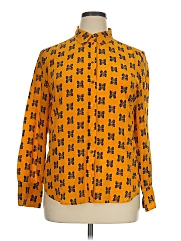 J.Crew Long Sleeve Silk Top (view 1)