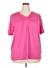 Blair 100% Polyester Pink Short Sleeve Blouse Size 2XL - photo 1