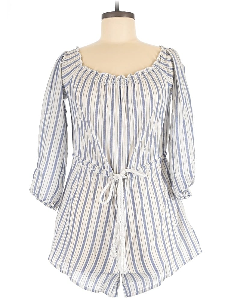 Pre-owned Simplee Romper In Blue
