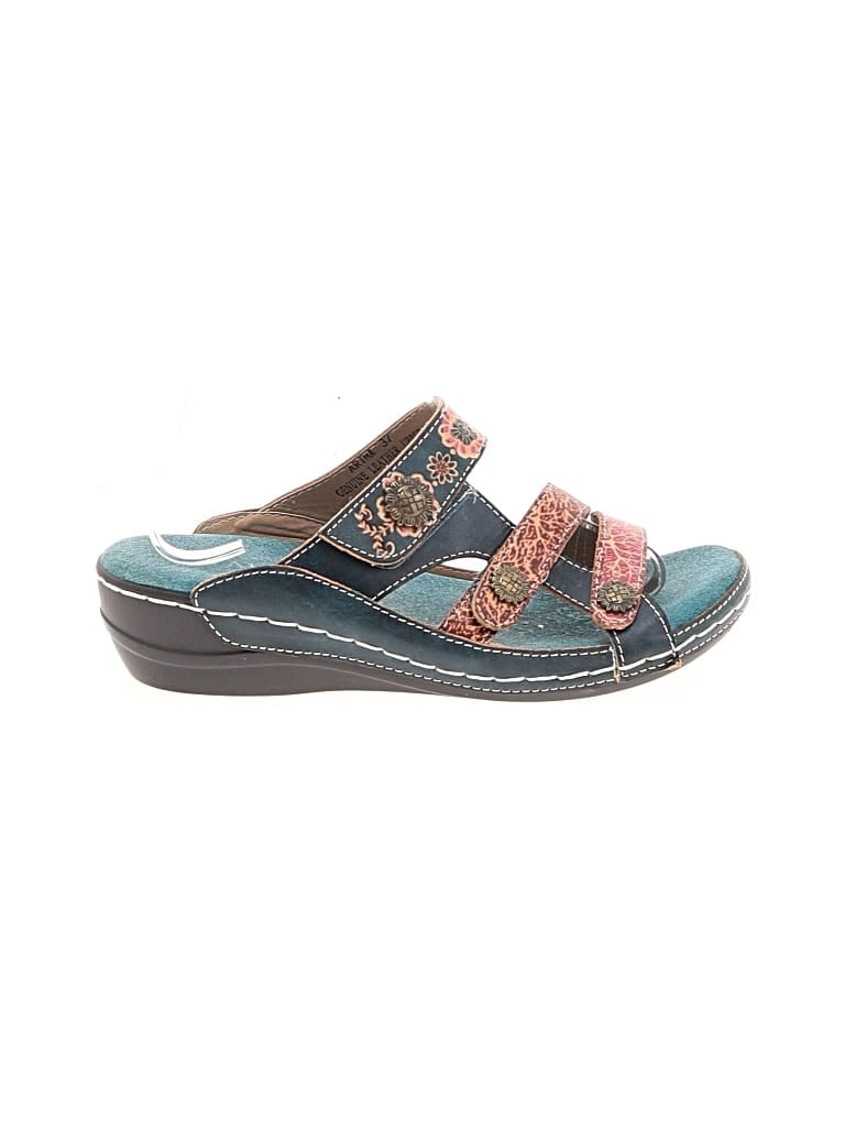 Pre-owned Spring Step Sandals In Teal