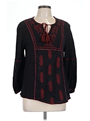 Garnet Hill Long Sleeve Blouse (view 1)