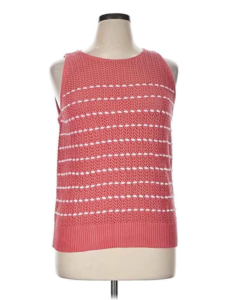 Pre-owned Ann Taylor Loft Sweater Vest In Pink
