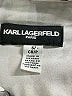 Karl Lagerfeld Paris 100% Polyester Print Silver Long Sleeve Blouse Size S - photo 7