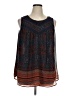 Daniel Rainn 100% Polyester Blue Sleeveless Blouse Size 1X - photo 1