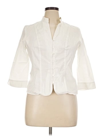 Valerie Stevens 3/4 Sleeve Button-Down Shirt (view 1)