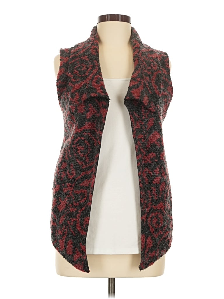 Pre-owned Left Coast By Dolan Sweater Vest In Red