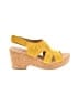 Clarks Yellow Wedges Size 10 - photo 1