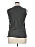 Coldwater Creek 100% Polyester Metallic Silver Sleeveless Top Size 14 - photo 2