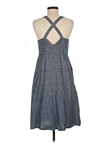 Madewell Chambray Tank Button-Front Midi Dress (view 2)