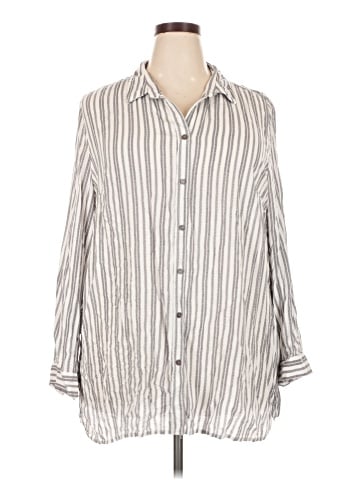 Cynthia Rowley TJX 3/4 Sleeve Button-Down Shirt (view 1)