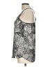Aqua 100% Polyester Silver Sleeveless Top Size L - photo 5