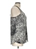 Aqua 100% Polyester Silver Sleeveless Top Size L - photo 4