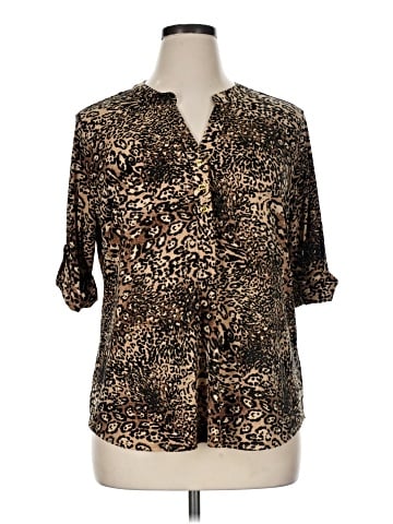 Anne Klein 3/4 Sleeve Blouse (view 1)
