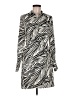Sam Edelman 100% Polyester Animal Print Ivory Casual Dress Size 6 - photo 1