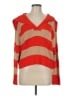 J.Crew Stripes Red Pullover Sweater Size M - photo 1