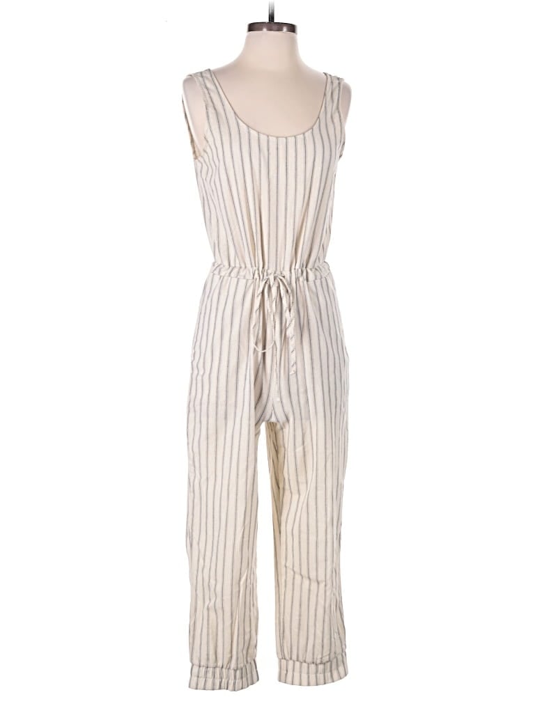 Pre-owned Drew Jumpsuit In Ivory